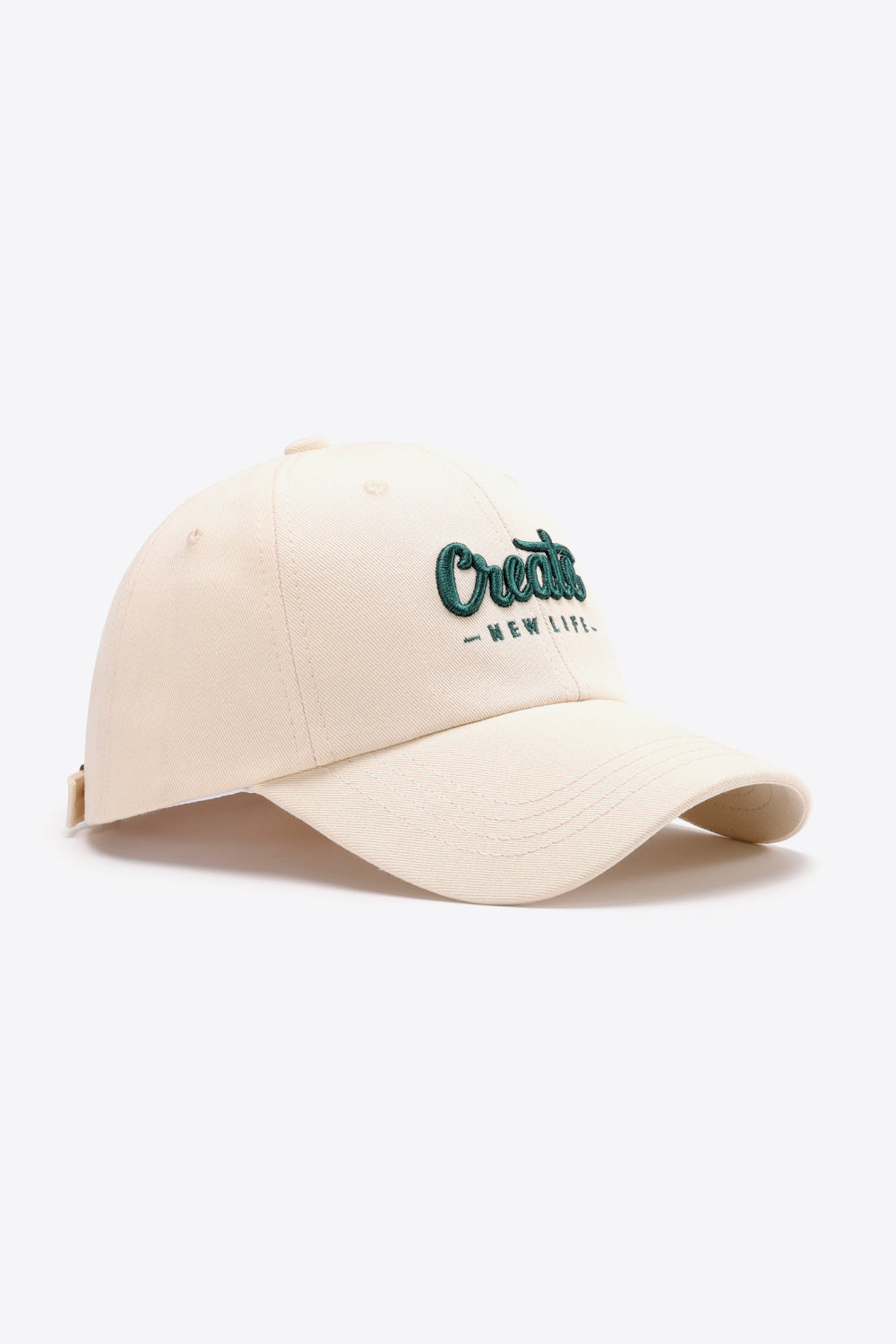 CREATE NEW LIFE Adjustable Cotton Baseball Cap - The Daily Makeover