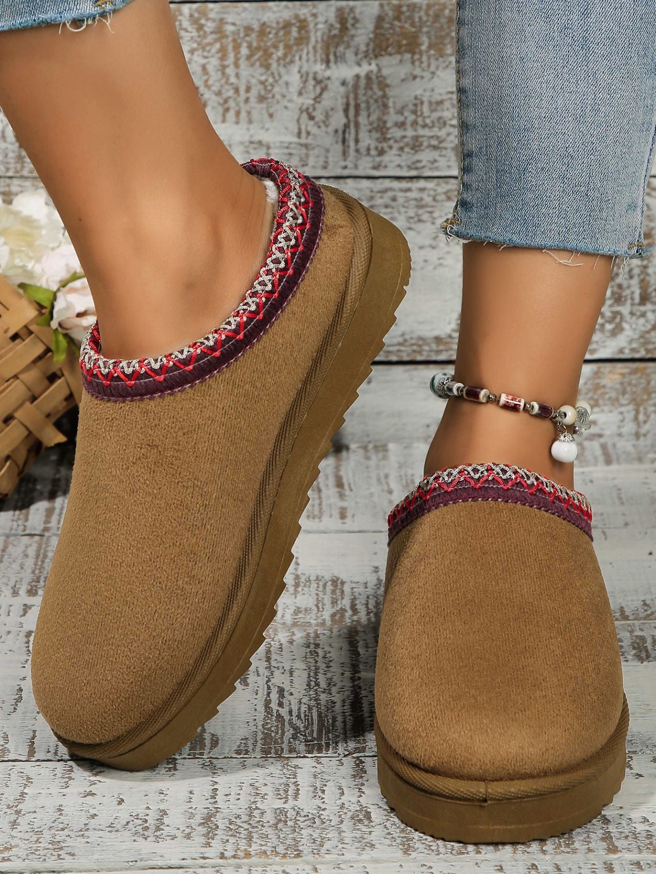 Round Toe Platform Slippers - The Daily Makeover