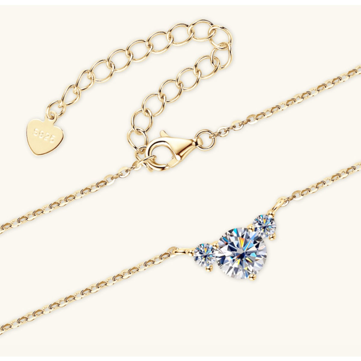 Pacific Twilight Pendant – 1.2 Carat Moissanite in Sterling Silver - The Daily Makeover