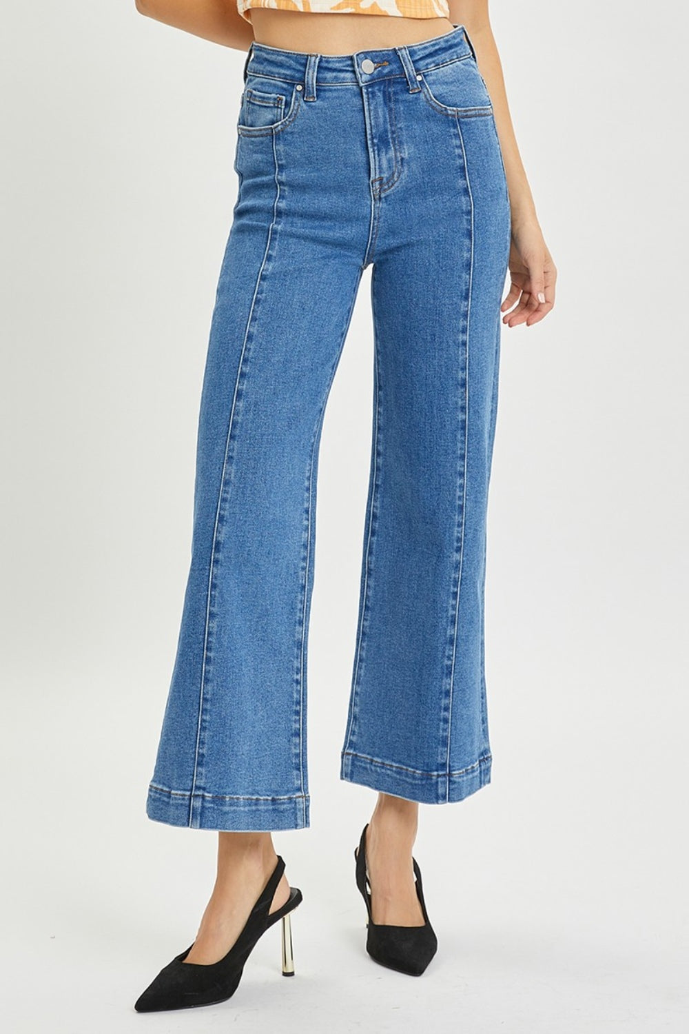 Full Size High Rise Wide Leg Jeans - The Daily Makeover