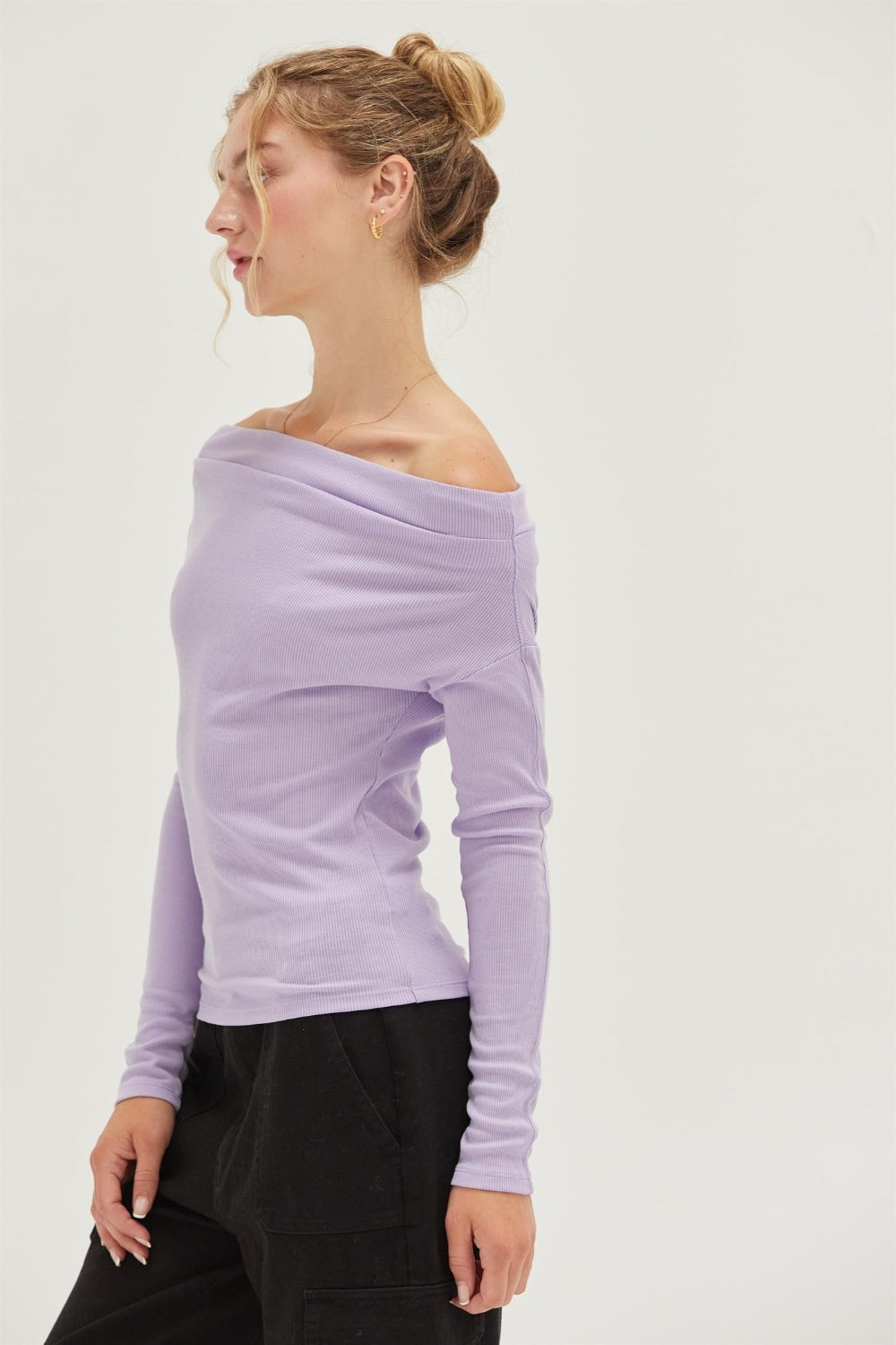 HYFVE Off Shoulder Ribbed Knit Top - The Daily Makeover