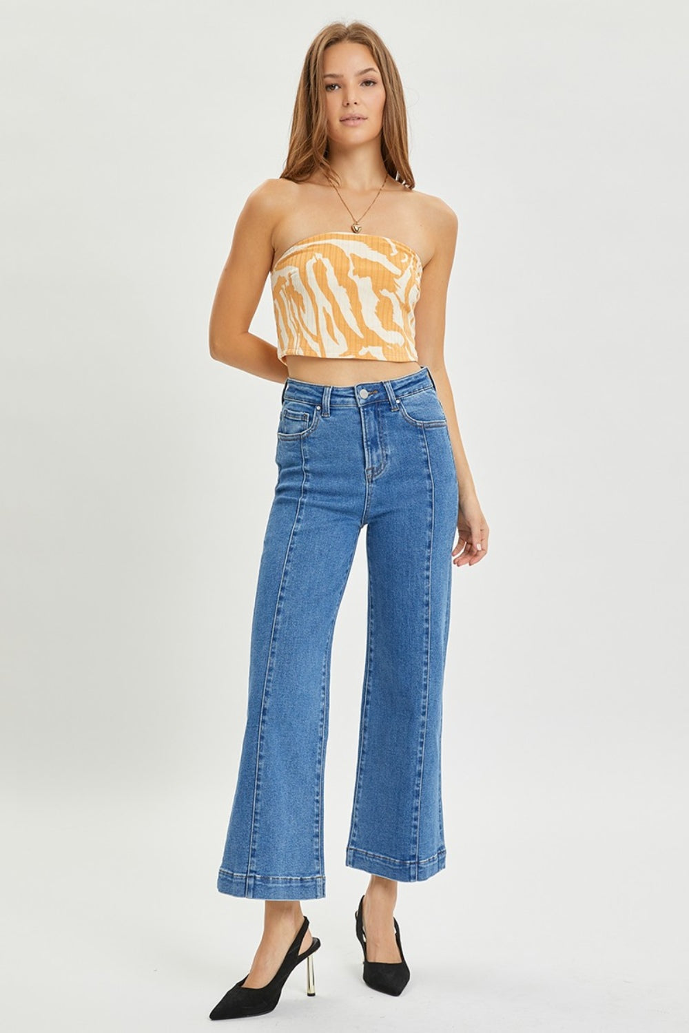Full Size High Rise Wide Leg Jeans - The Daily Makeover