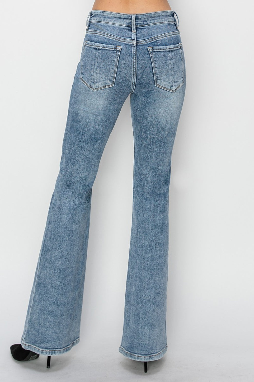 Full Size Mid Rise Bootcut Jeans - The Daily Makeover