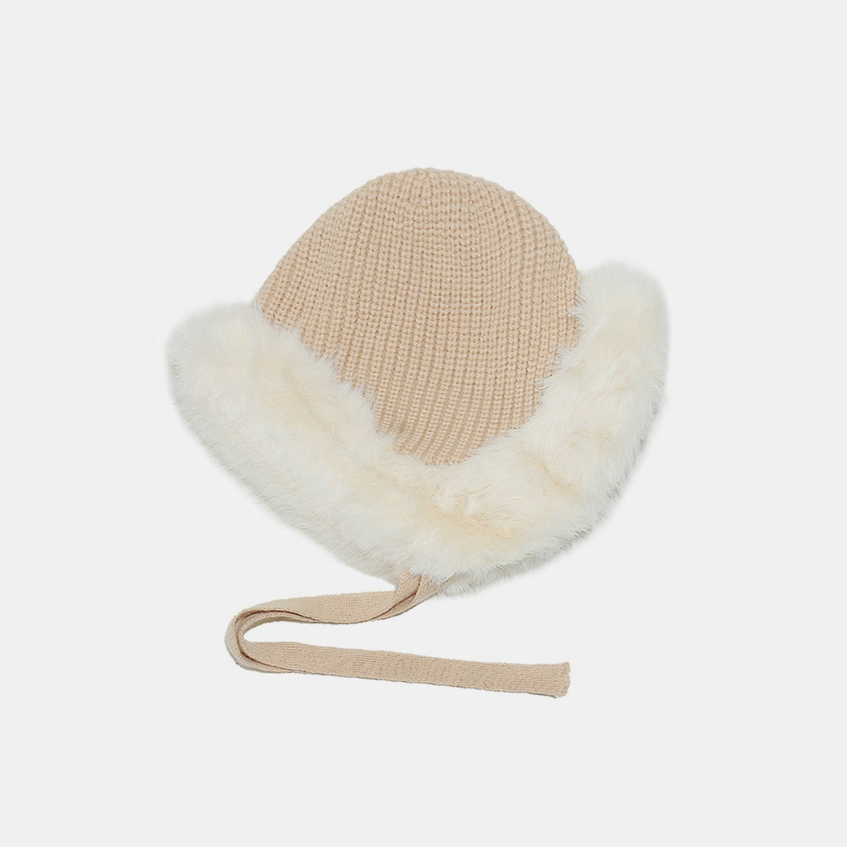 Thermal Tied Fuzzy Winter Hat - The Daily Makeover