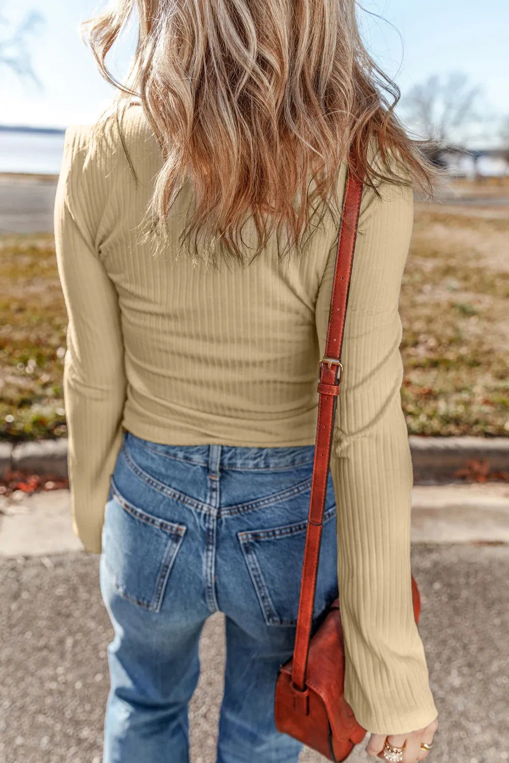 Collared Neck Long Sleeve Top - The Daily Makeover
