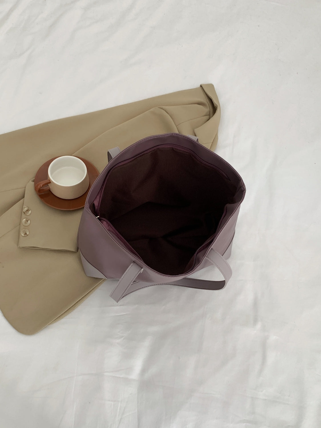 PU Leather Medium Tote Bag - The Daily Makeover