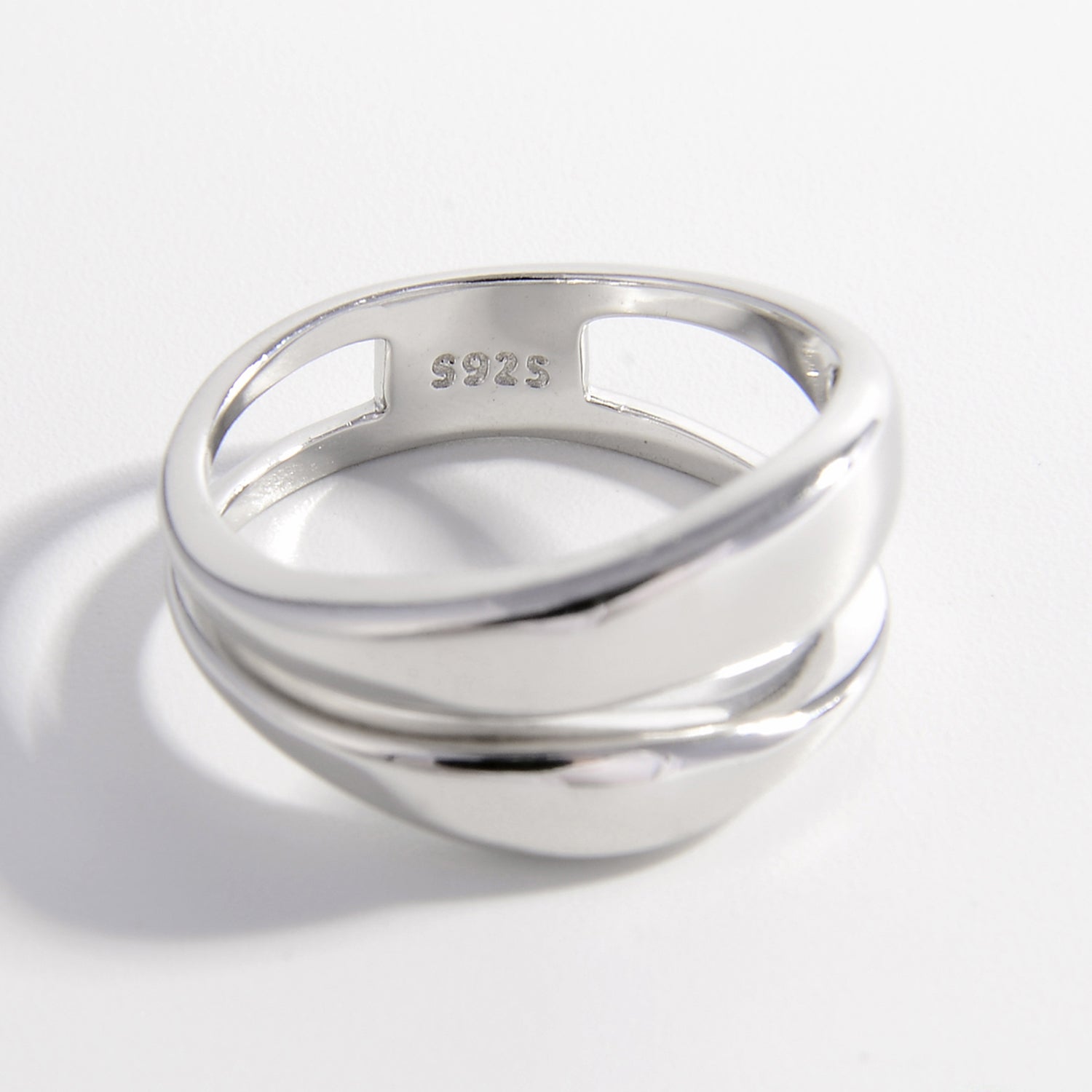 925 Sterling Silver Double-Layered Ring - The Daily Makeover