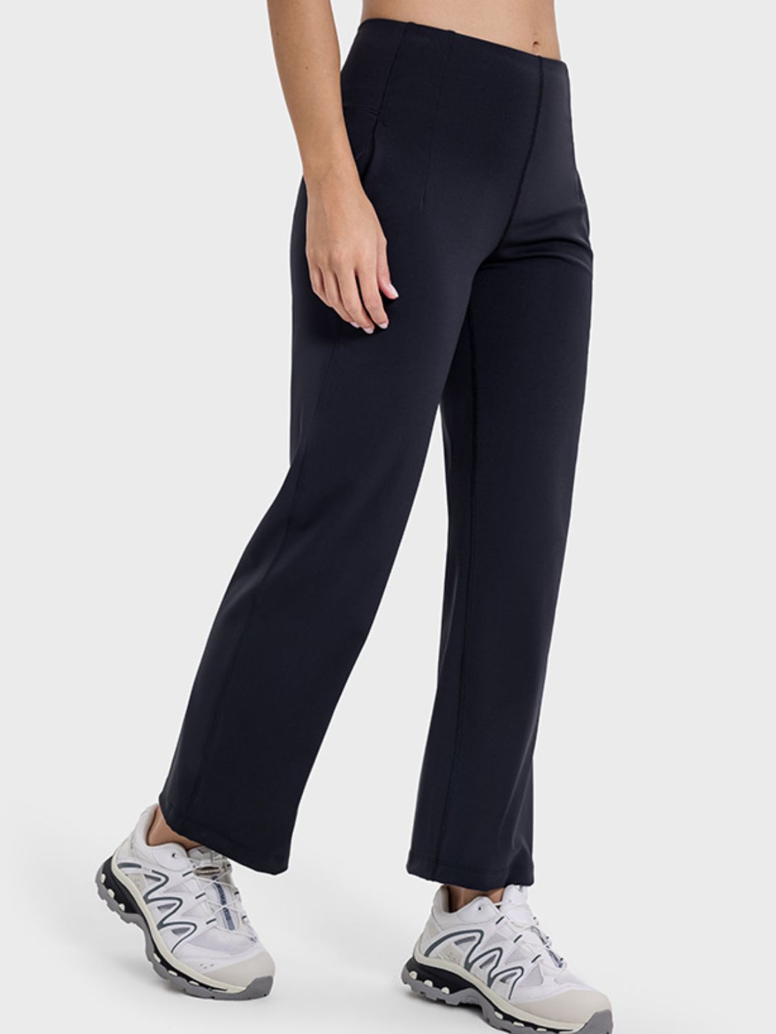 Pocketed High Waist Active Pants - The Daily Makeover