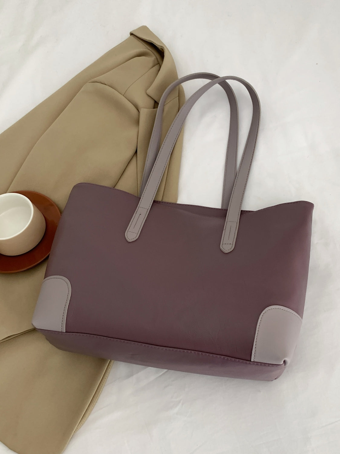 PU Leather Medium Tote Bag - The Daily Makeover