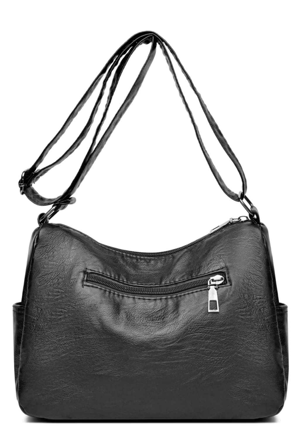 Multi-Pocket PU Leather Crossbody Bag - The Daily Makeover