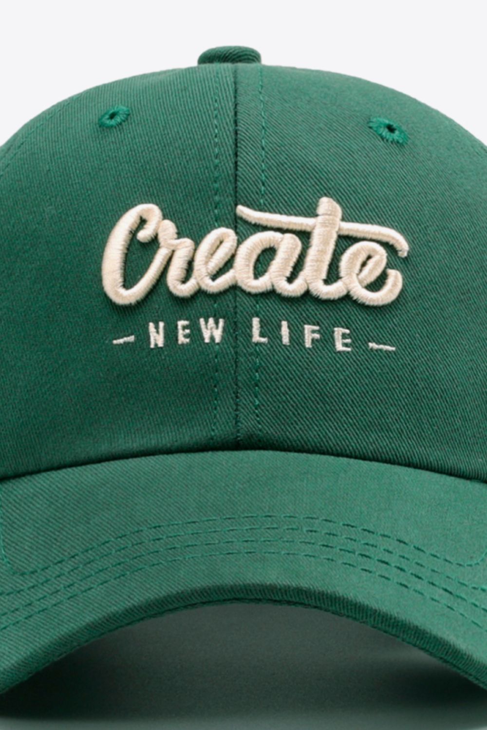CREATE NEW LIFE Adjustable Cotton Baseball Cap - The Daily Makeover