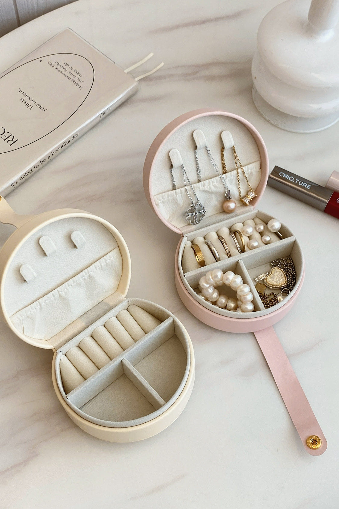 PU Leather Travel Jewelry Box - The Daily Makeover