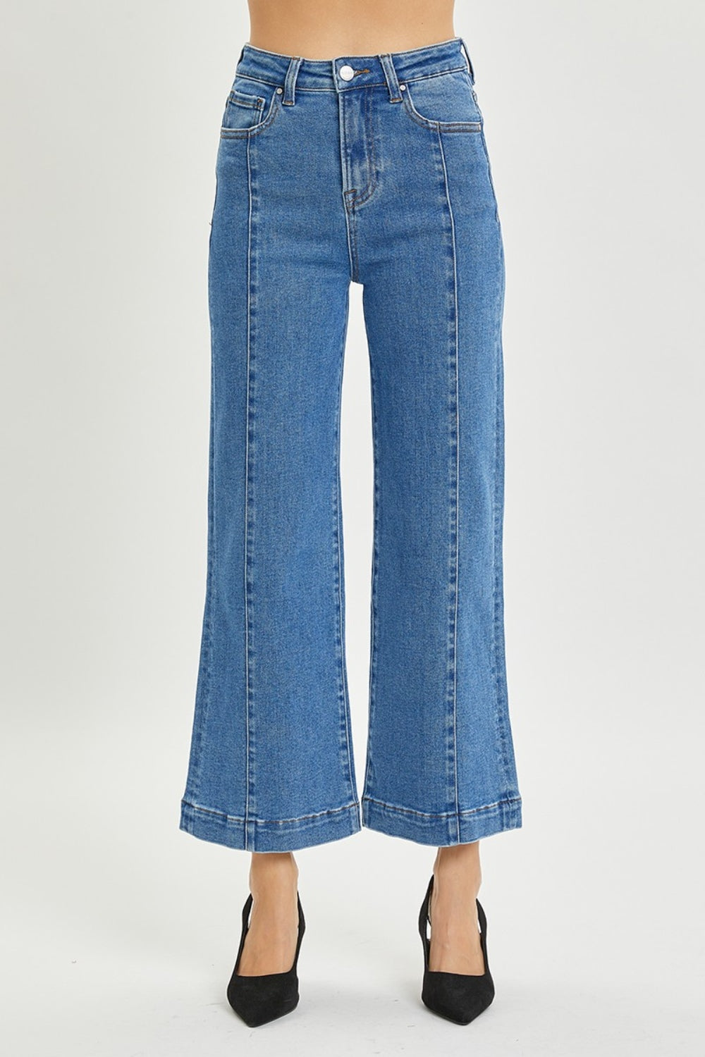 Full Size High Rise Wide Leg Jeans - The Daily Makeover