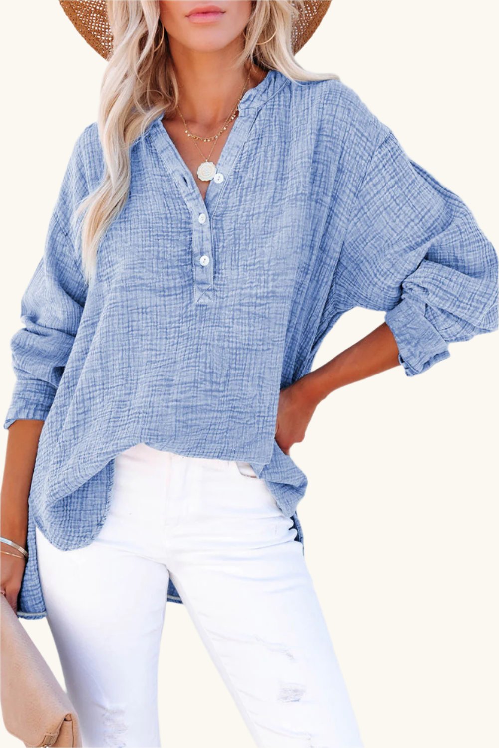 Big Sur Long Sleeve Blouse - The Daily Makeover