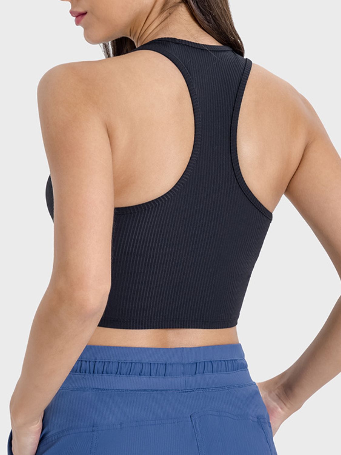 Scoop Neck Wide Strap Active Tank - The Daily Makeover