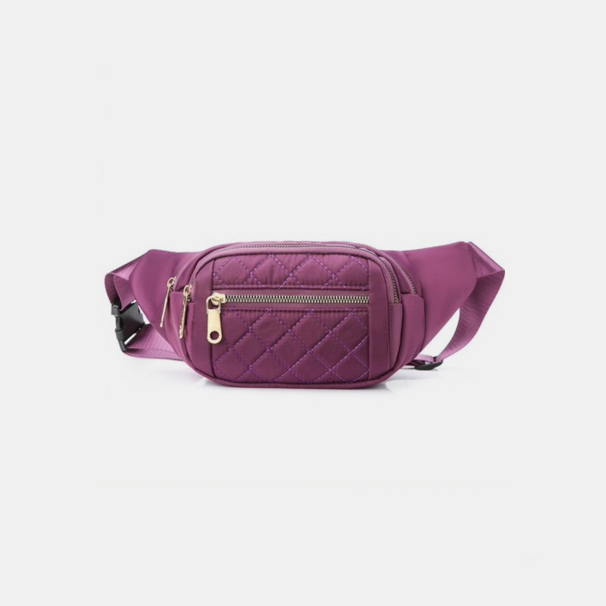 Zenana Quilted Multi Pocket Waist Belt Bag - The Daily Makeover