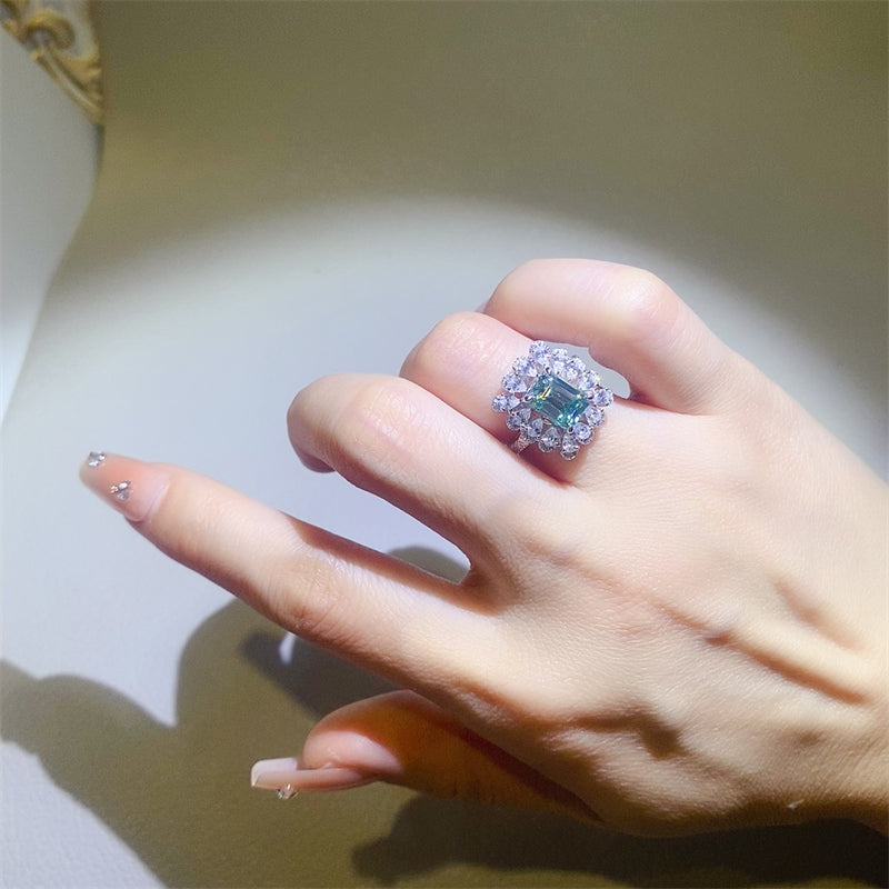 1 Carat Moissanite 925 Sterling Silver Ring - The Daily Makeover