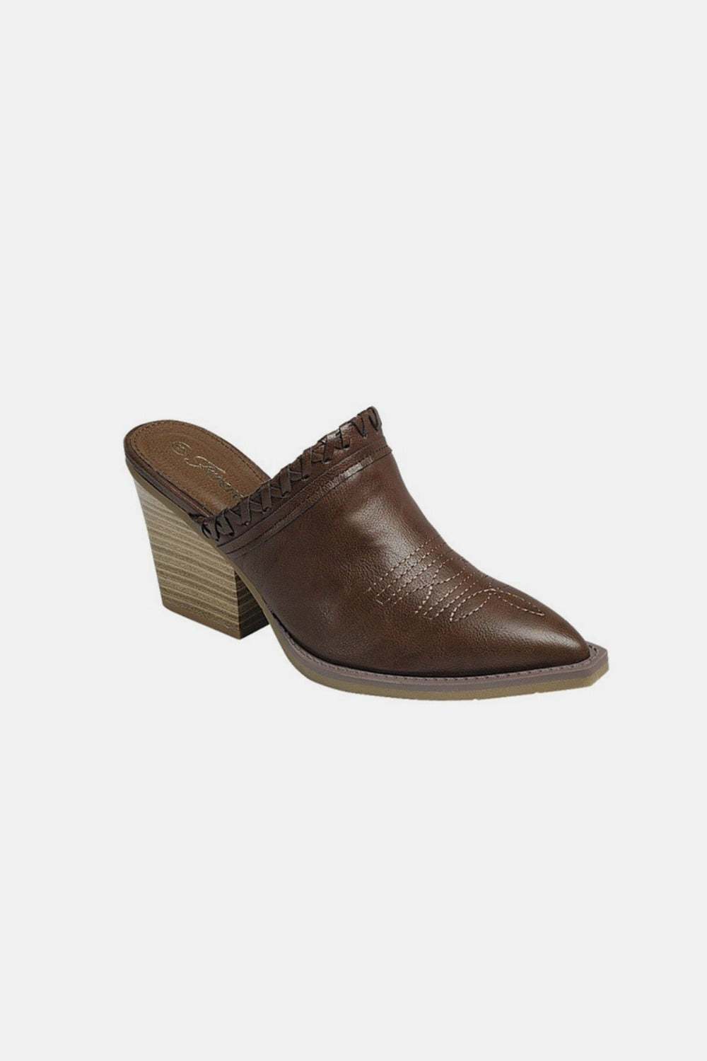 Forever Link Pointy Toe Slip On Chunky Mules - The Daily Makeover