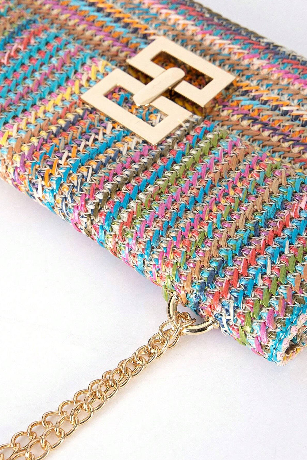 Beige Minimalist Braided Flap Chain Strap Shoulder Bag - The Daily Makeover