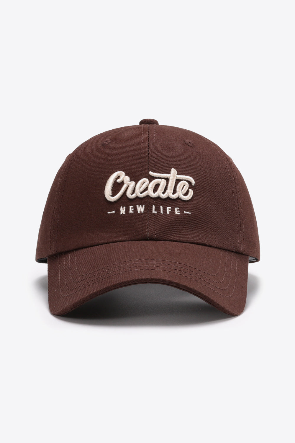 CREATE NEW LIFE Adjustable Cotton Baseball Cap - The Daily Makeover