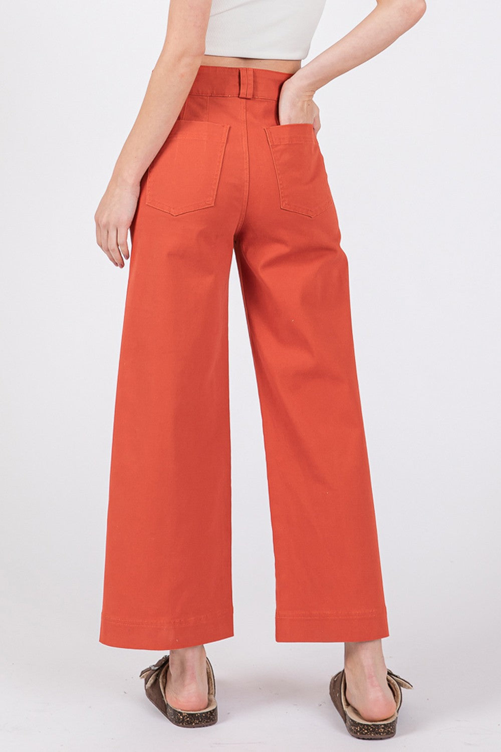 SAGE + FIG Wide Leg Cropped Pants - The Daily Makeover