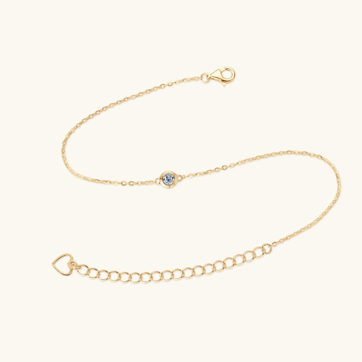 Inlaid Moissanite 925 Sterling Silver Bracelet - The Daily Makeover