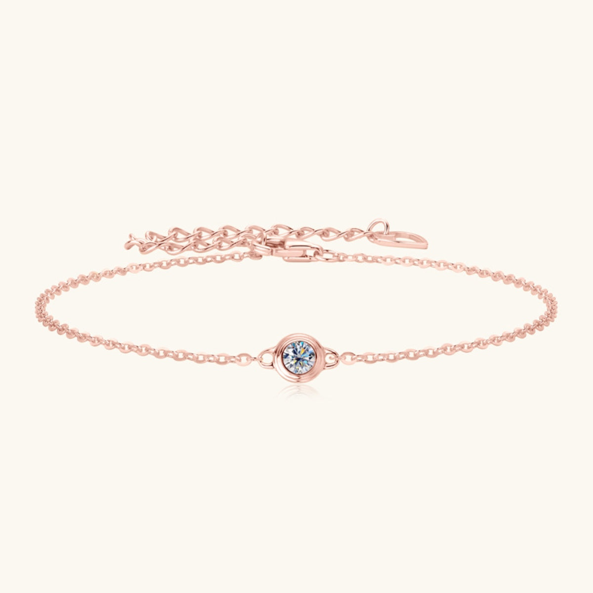 Inlaid Moissanite 925 Sterling Silver Bracelet - The Daily Makeover