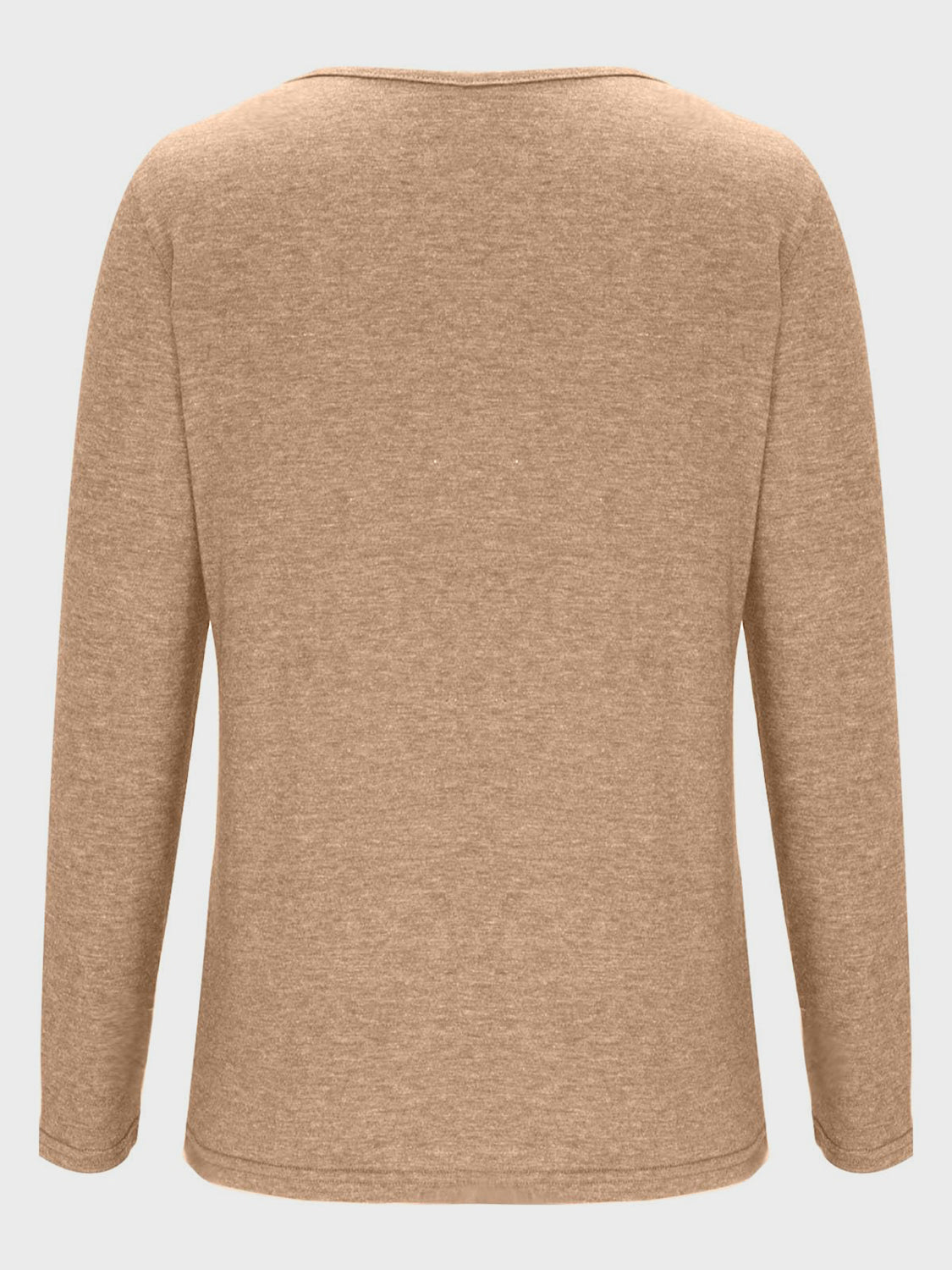 Crisscross V-Neck Long Sleeve T-Shirt - The Daily Makeover