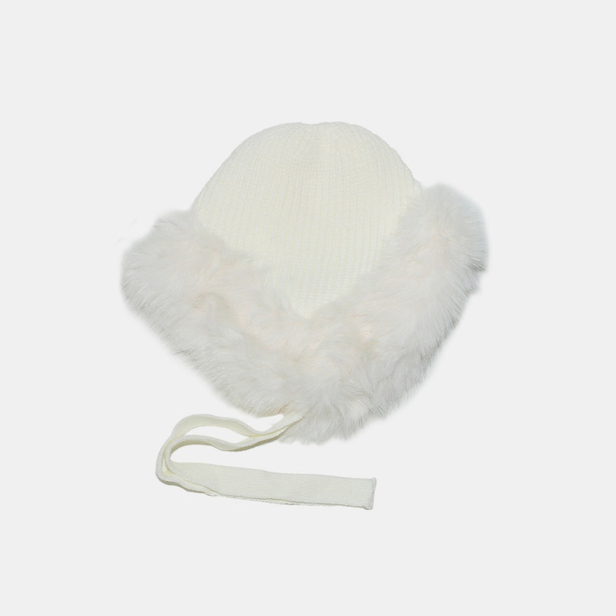 Thermal Tied Fuzzy Winter Hat - The Daily Makeover