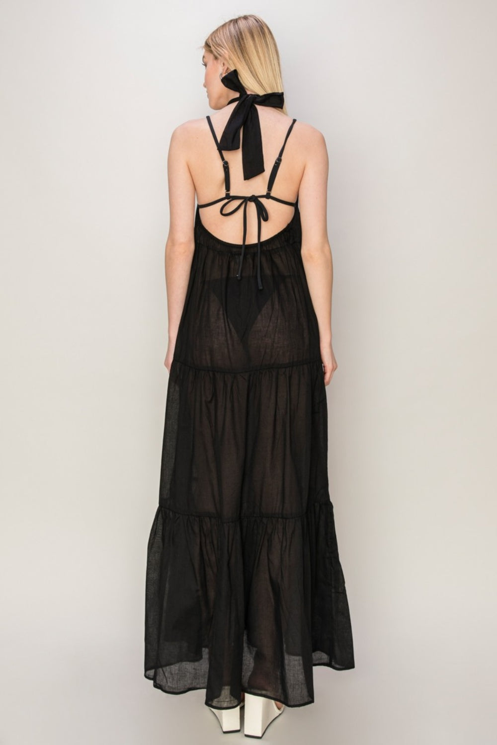 HYFVE Halter Neck Cover Up Maxi Dress - The Daily Makeover