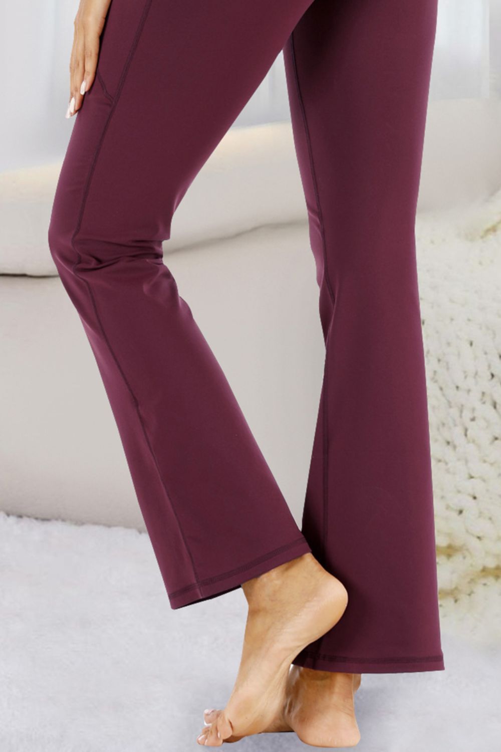 Pocketed High Waist Active Pants - The Daily Makeover