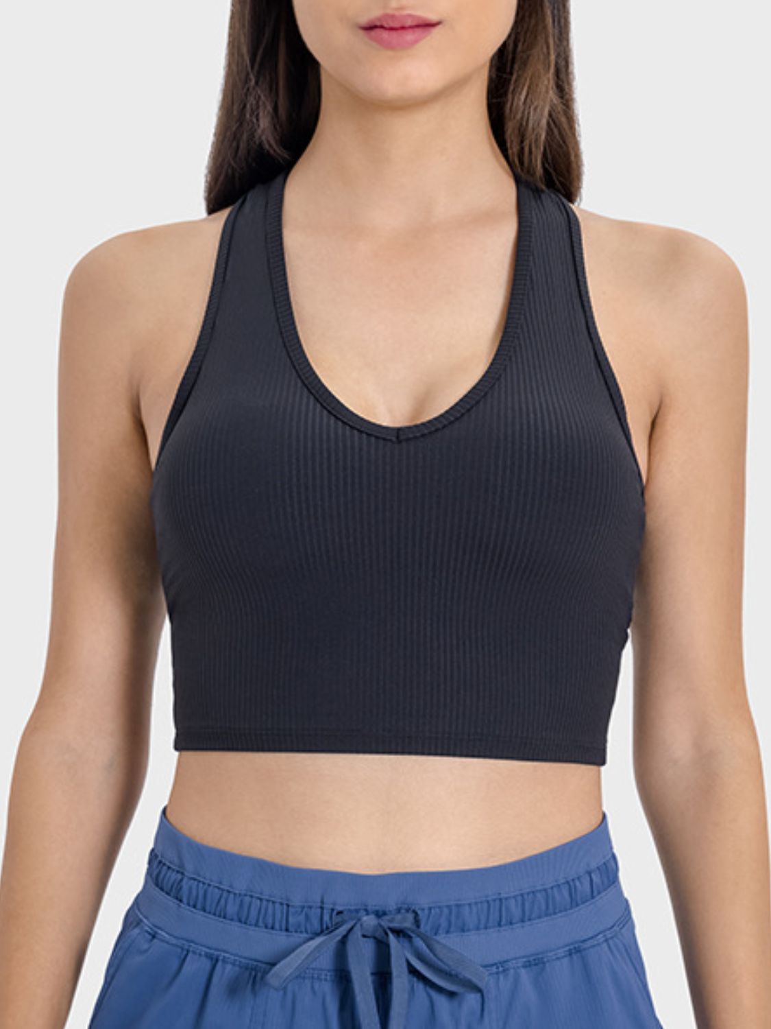 Scoop Neck Wide Strap Active Tank - The Daily Makeover