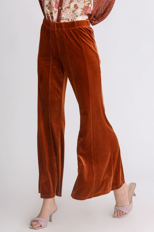 Umgee High Rise Elastic Waist Flare Pants - The Daily Makeover