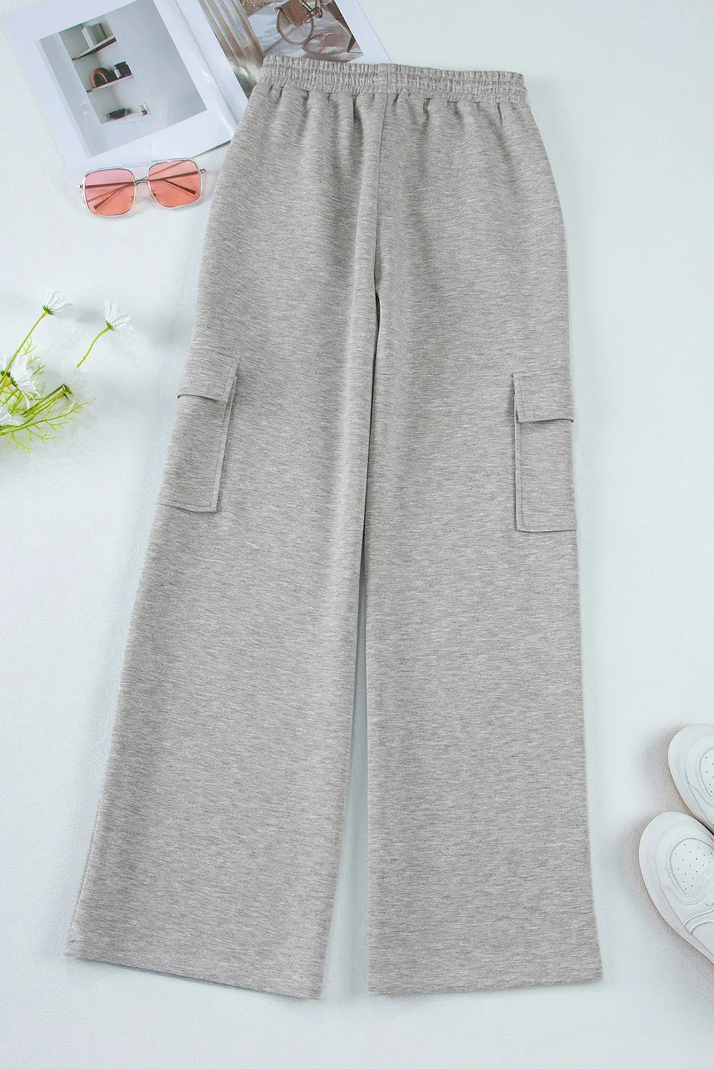Drawstring Active Pants with Pockets - The Daily Makeover