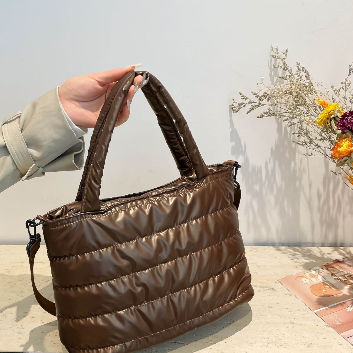 PU Leather Detachable Strap Crossbody Bag - The Daily Makeover