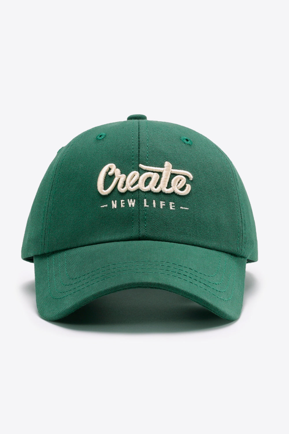 CREATE NEW LIFE Adjustable Cotton Baseball Cap - The Daily Makeover