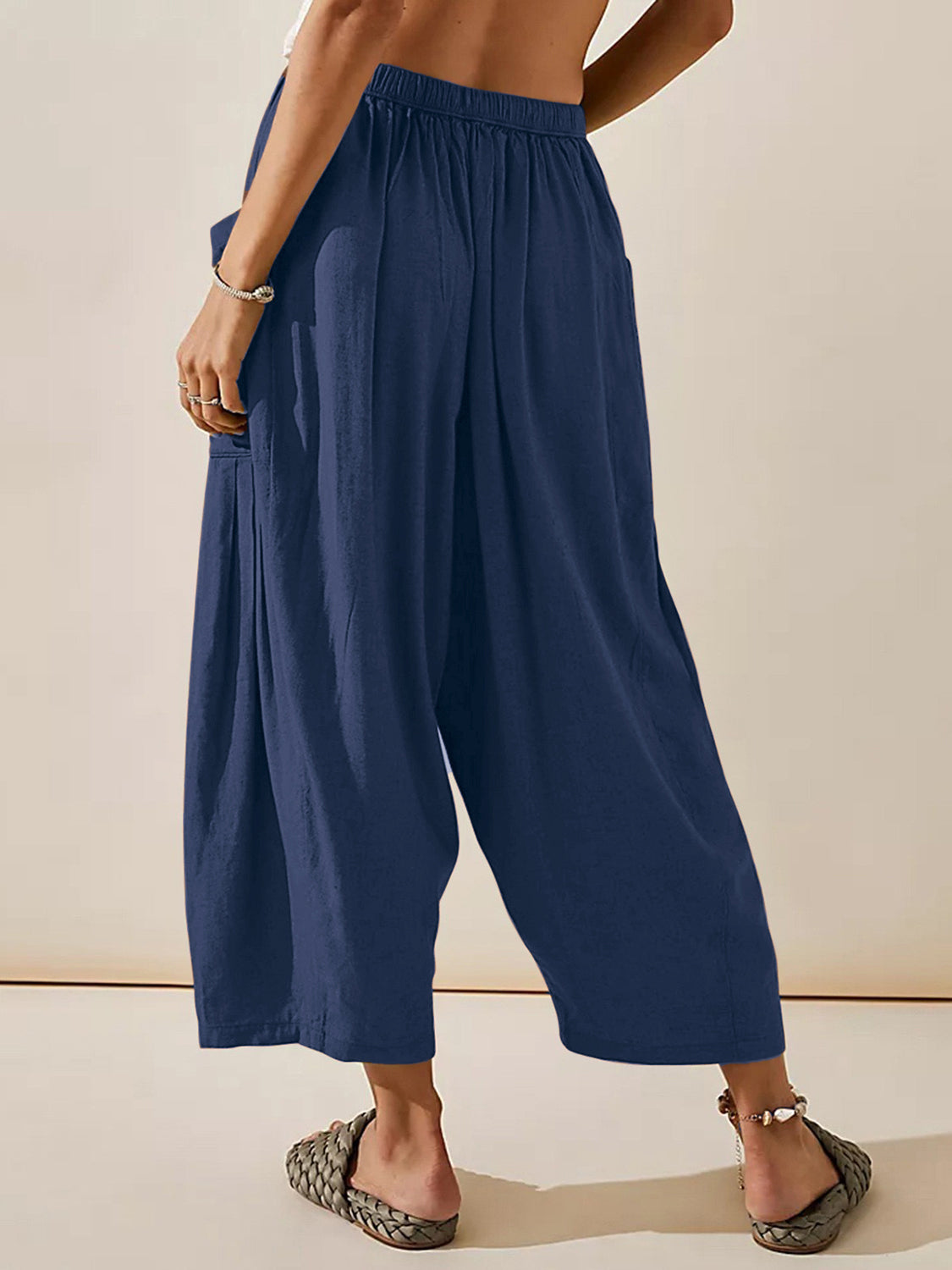 Full Size Wide Leg Pants with Pockets - The Daily Makeover