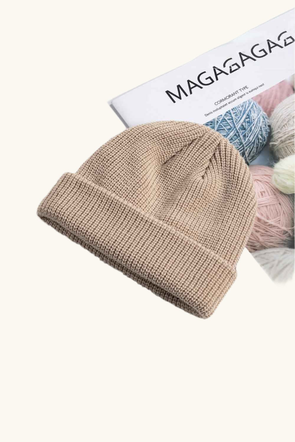 Cozy Rib-Knit Cuff Beanie - The Daily Makeover