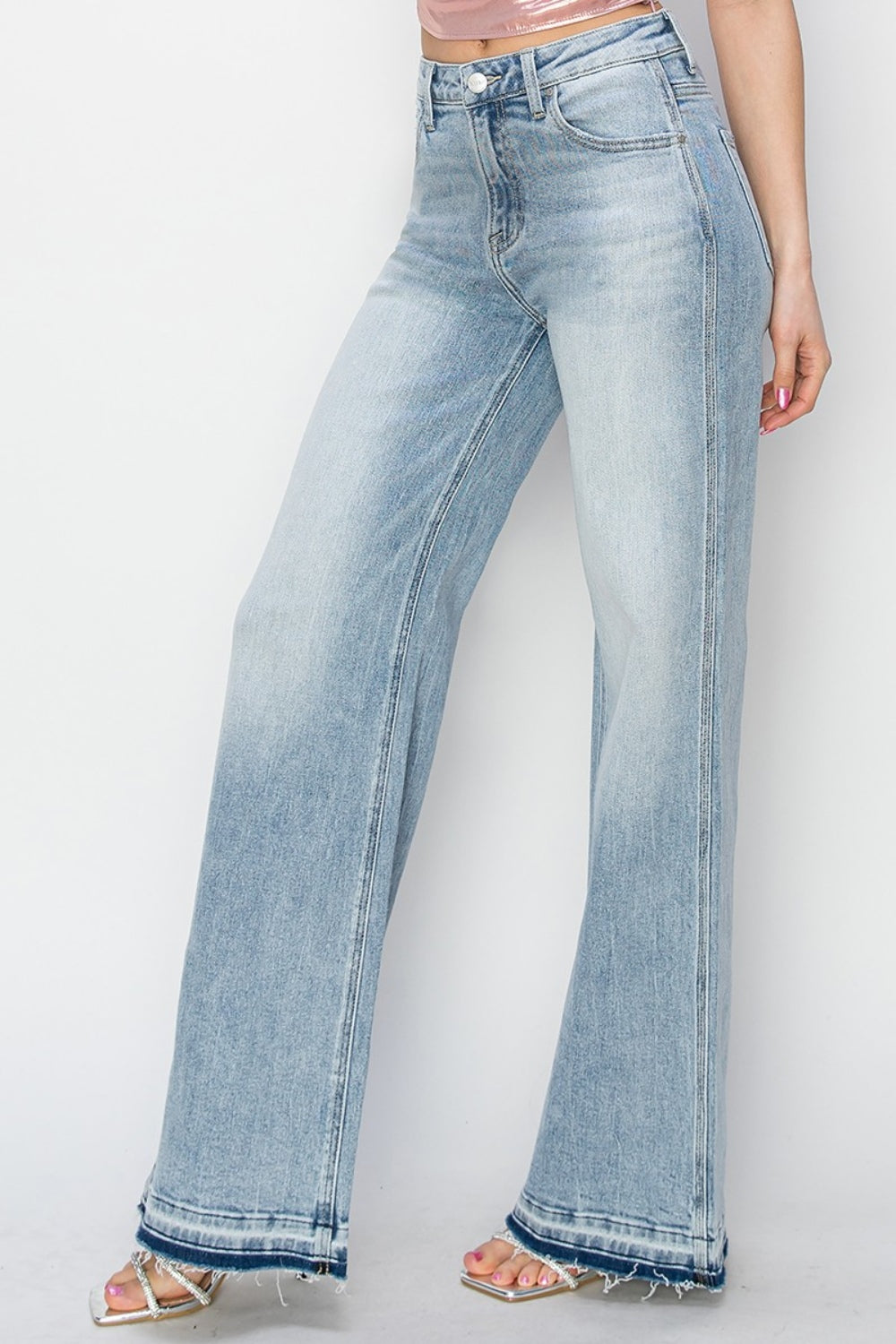 Full Size High Rise Wide Leg Jeans - The Daily Makeover