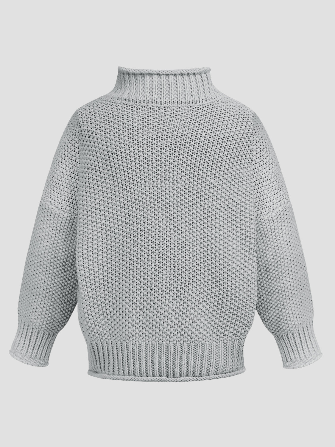 Turtleneck Long Sleeve Sweater - The Daily Makeover