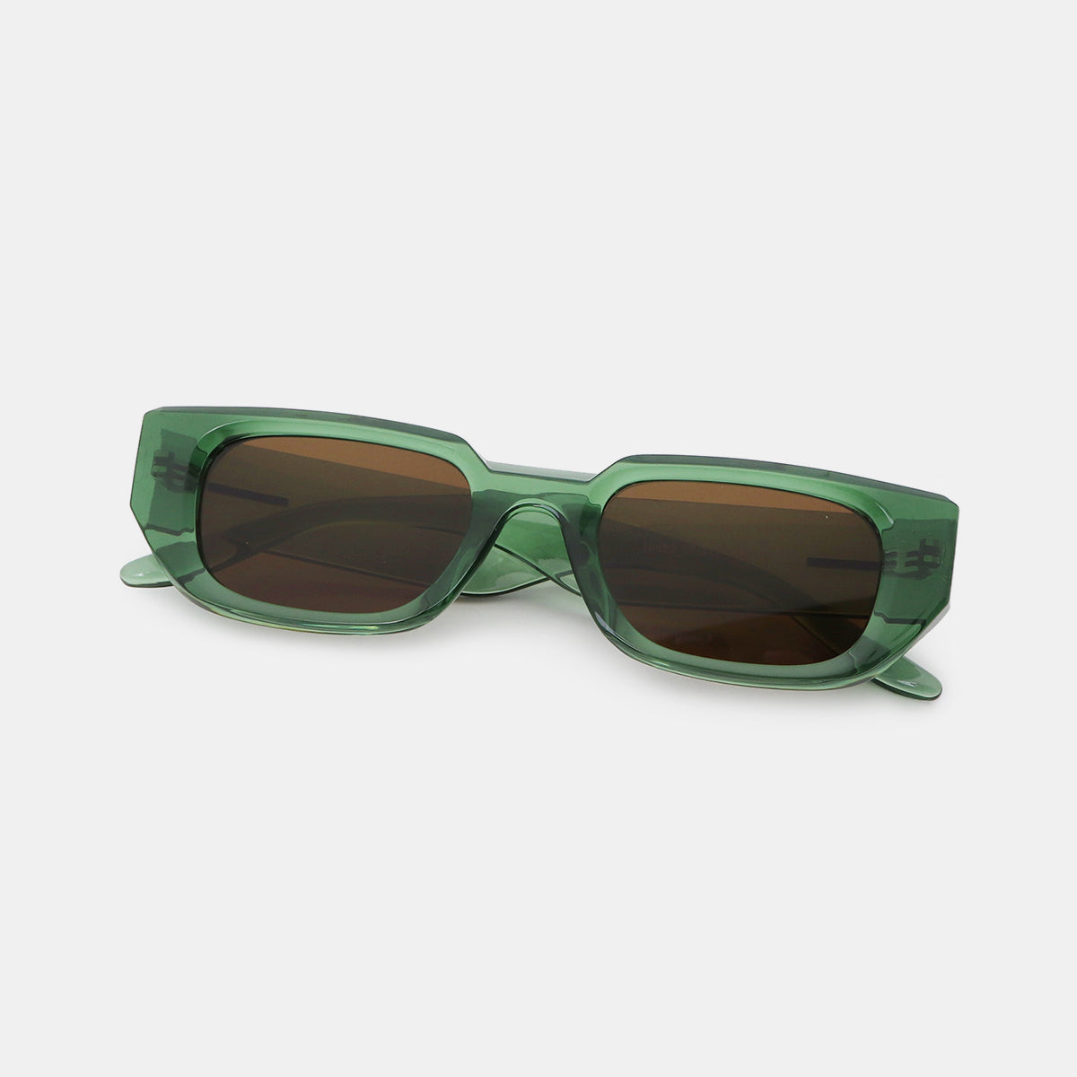 Polycarbonate Frame Rectangle Sunglasses - The Daily Makeover
