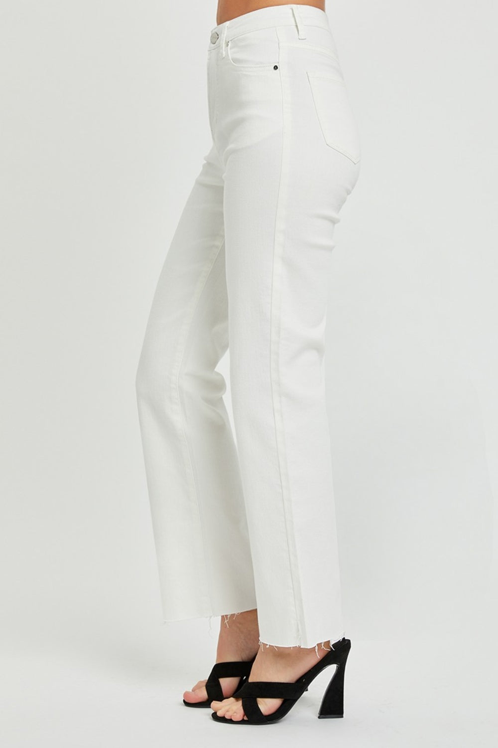 Full Size High Rise Tummy Control Straight Jeans - The Daily Makeover