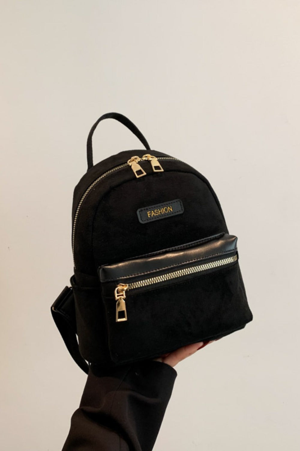 Suede Adjustable Strap Backpack Bag - The Daily Makeover