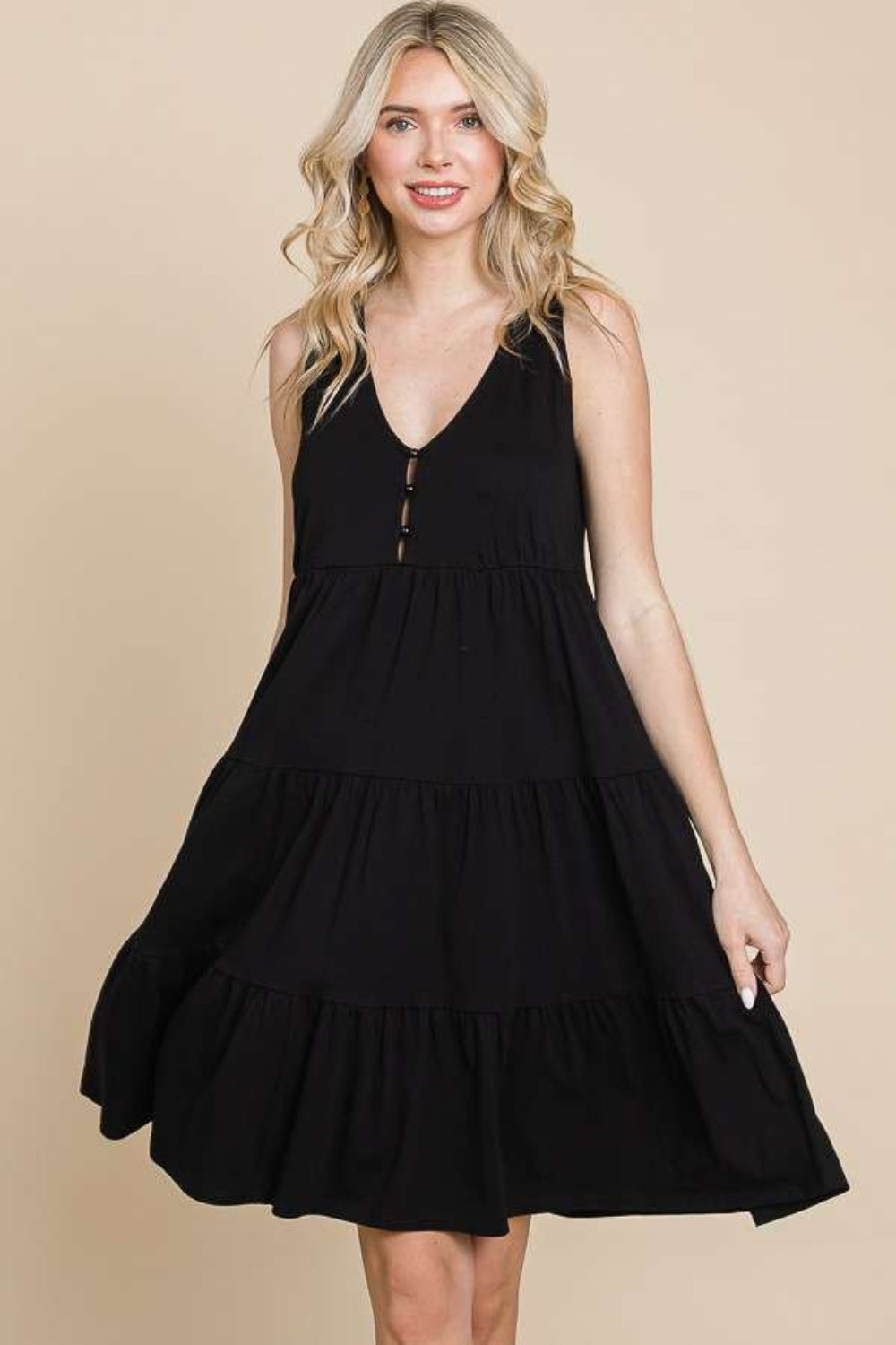 Culture Code Racerback Tiered Tank Dress - The Daily Makeover