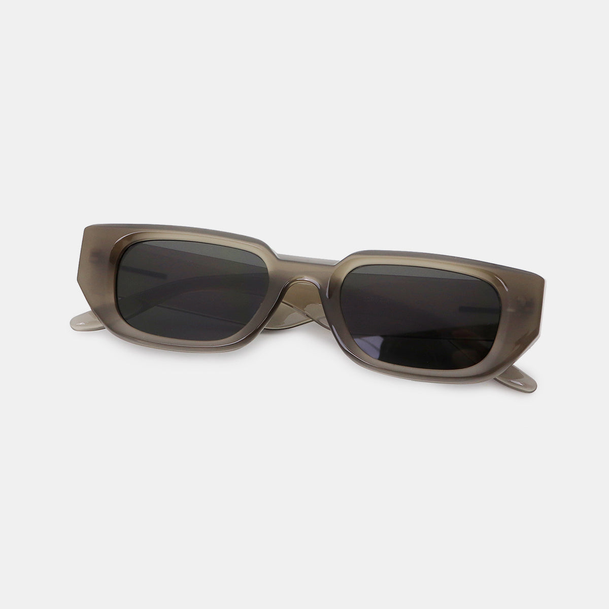 Polycarbonate Frame Rectangle Sunglasses - The Daily Makeover