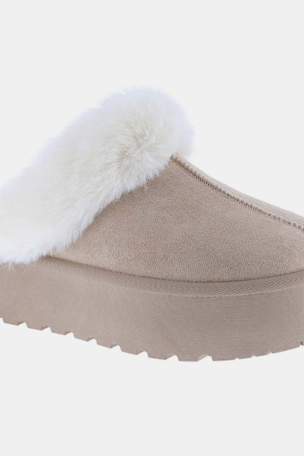Weeboo Thick Bottom Fur Trim Snow Slippers - The Daily Makeover