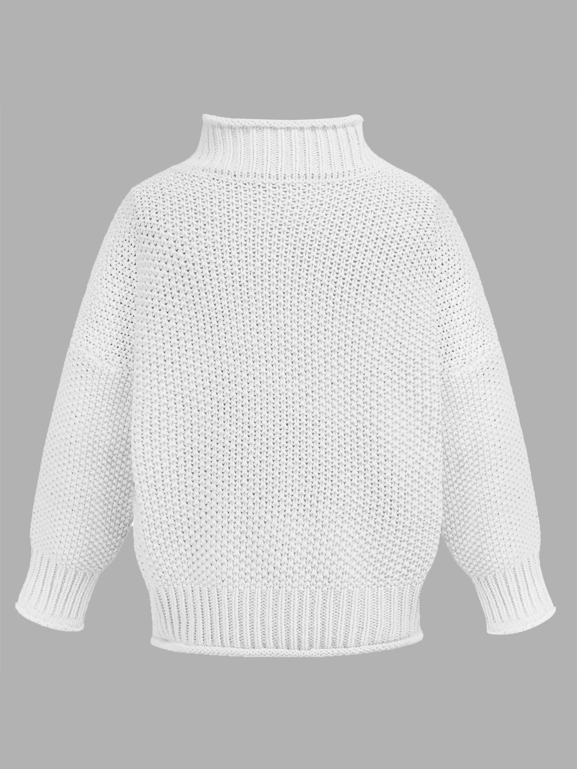 Turtleneck Long Sleeve Sweater - The Daily Makeover