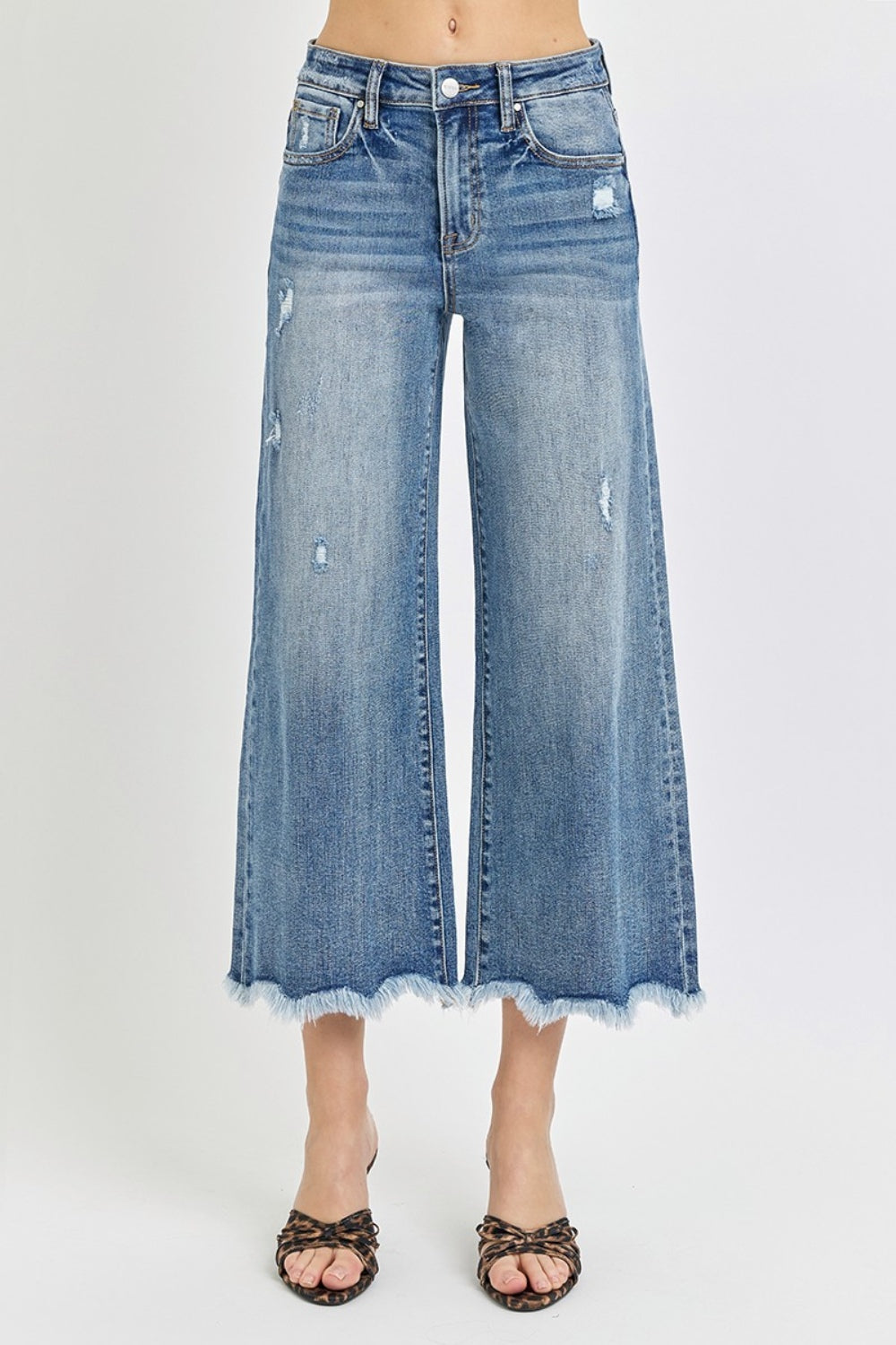 High Rise Cropped Flare Jeans - The Daily Makeover