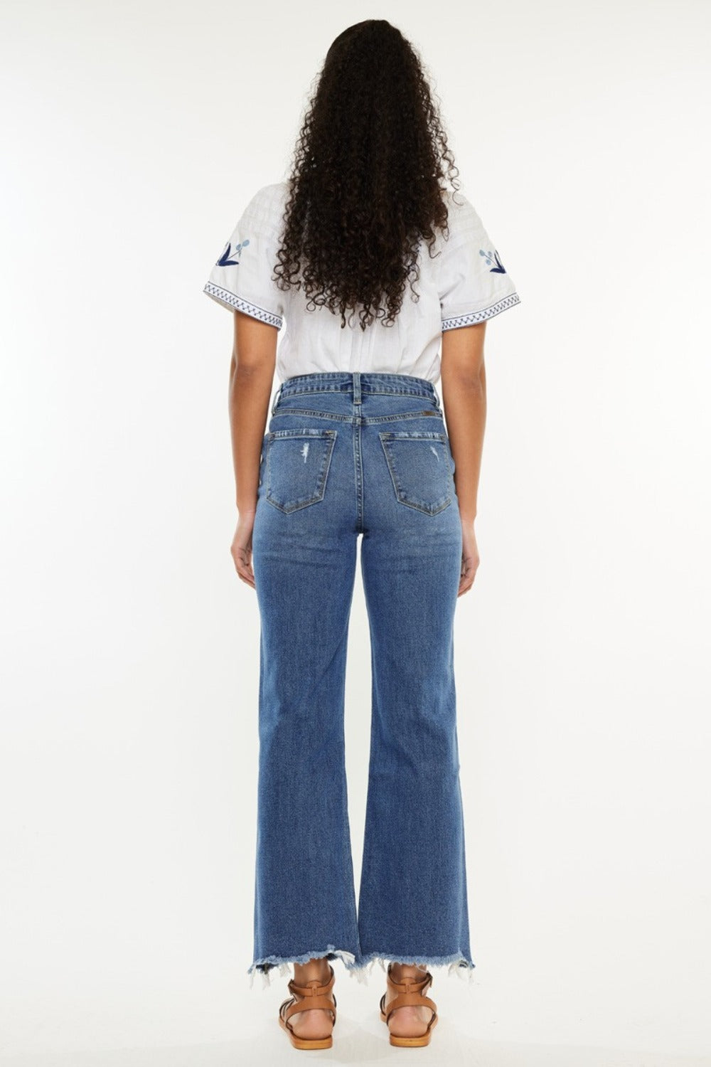 Kancan Full Size High Rise Slim Wide Leg Jeans - The Daily Makeover