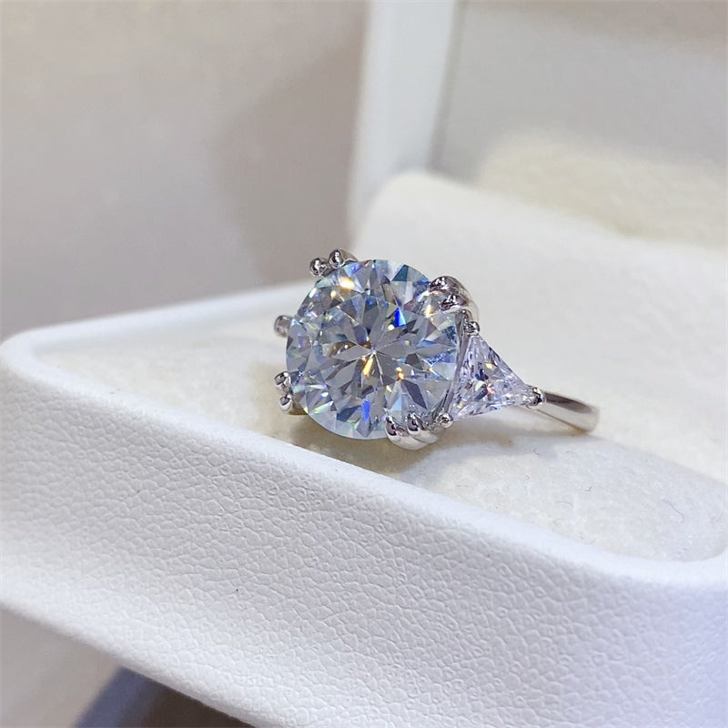 5 Carat Moissanite 925 Sterling Silver Ring - The Daily Makeover